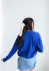 SD State Chenille Patch Cropped Cardigan
