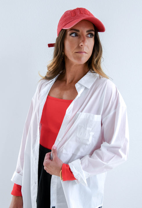 Utah Pocket Logo Lux Linen Button Up