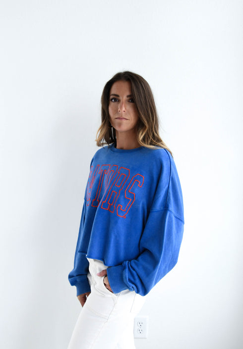 Florida Oversized Outline Cropped Longsleeve