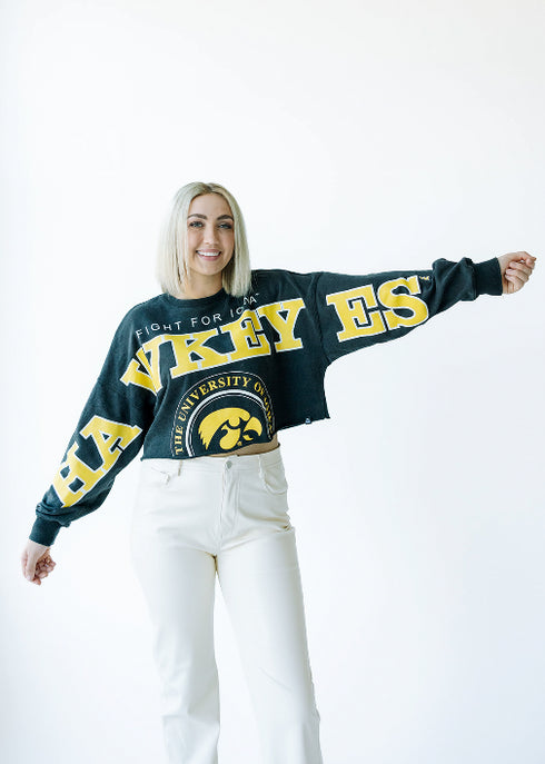 Iowa Phipps Split Cropped Longsleeve