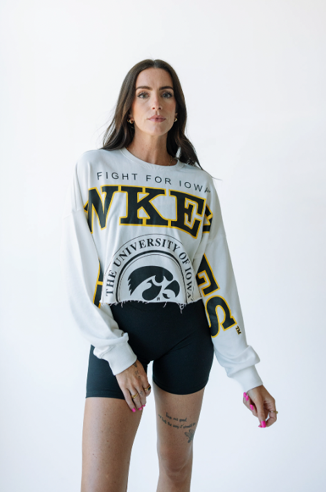 Iowa Phipps Split Sleeve Cropped Longsleeve