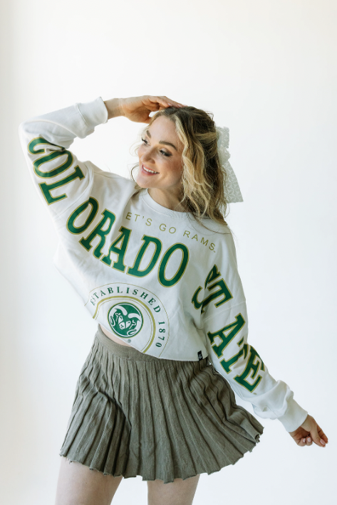 Colorado State Phipps Split Sleeve Cropped Longsleeve