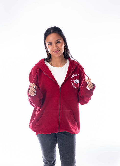 Arkansas Carr Circle Full Zip Hoodie