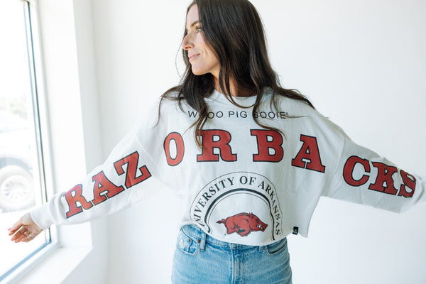 Arkansas Phipps Split Cropped Longsleeve