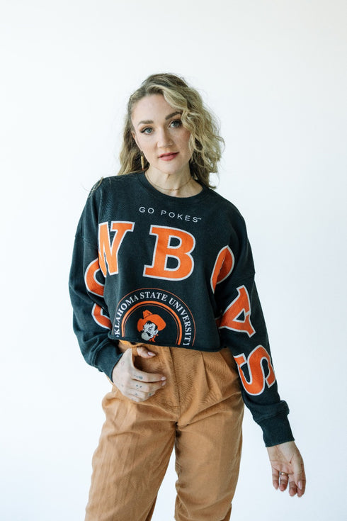 OK State Phipps Split Cropped Longsleeve