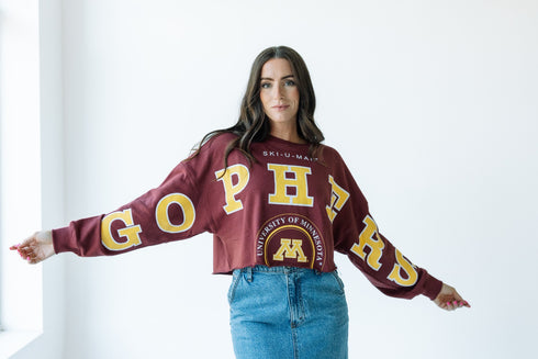 Minnesota Phipps Split Sleeve Cropped Longsleeve