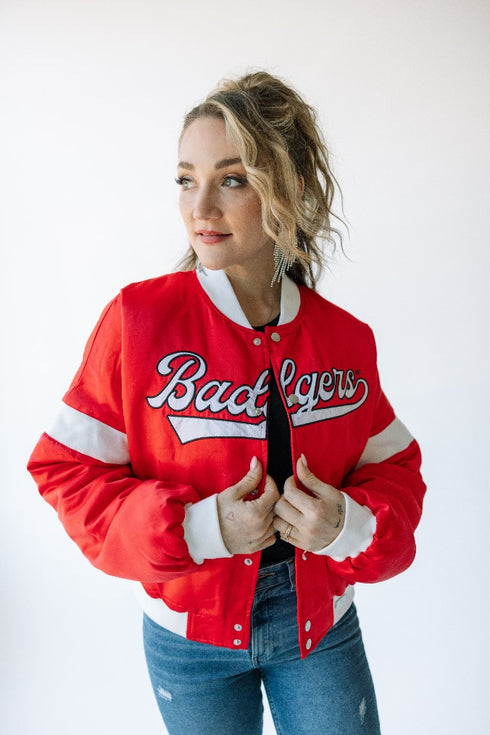 Wisconsin Miles Swipe Varsity Jacket