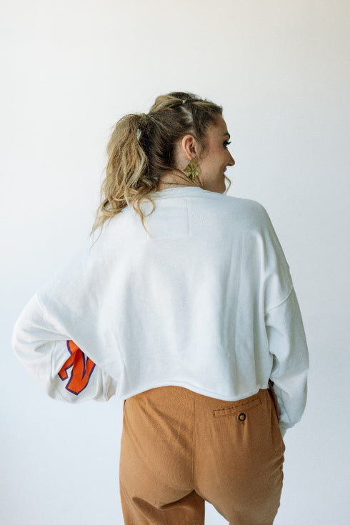 Clemson Phipps Split Sleeve Cropped Longsleeve