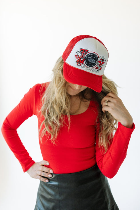 Texas Tech Layer Patch Foam Trucker Hat