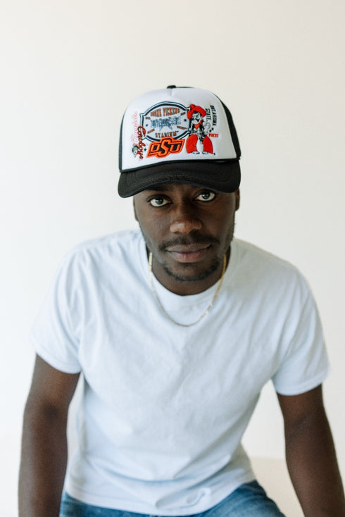 OK State Layer Patch Foam Trucker Hat