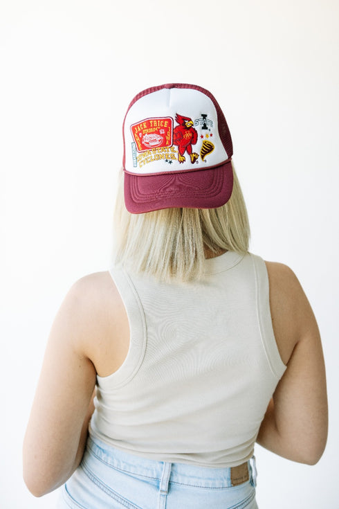 Iowa State Layer Patch Foam Trucker Hat