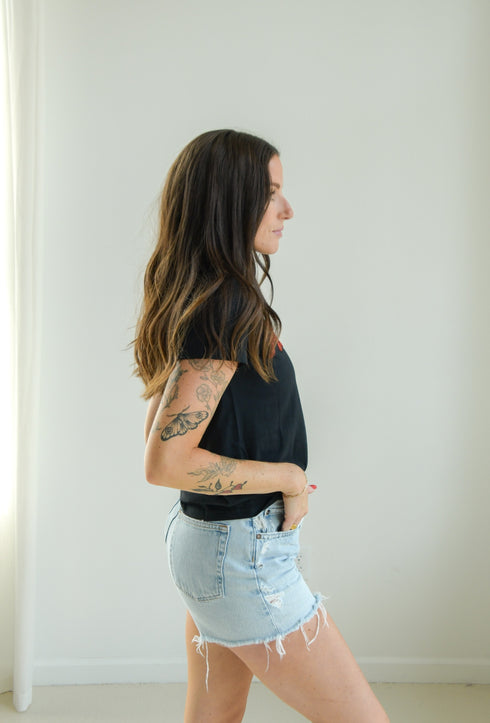 Alabama Brodny Beaded Cuffed Tee