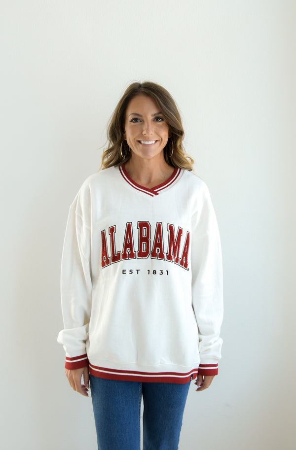 Alabama Allen Chenille Varsity V-neck