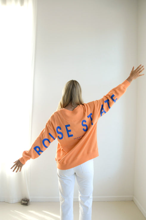 Boise State Barkley Split Lantern Sleeve Crew