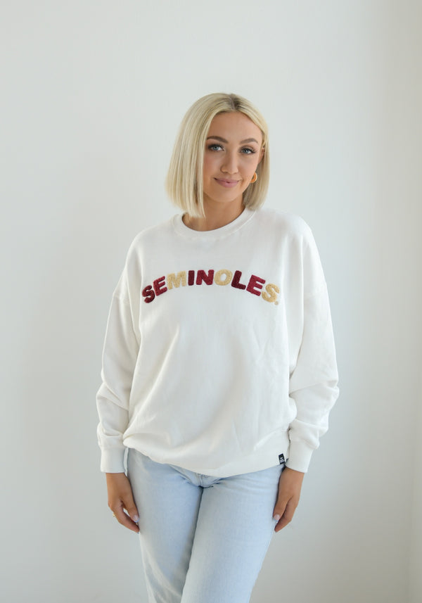 FSU Charlie Chenille OS Fleece Crew