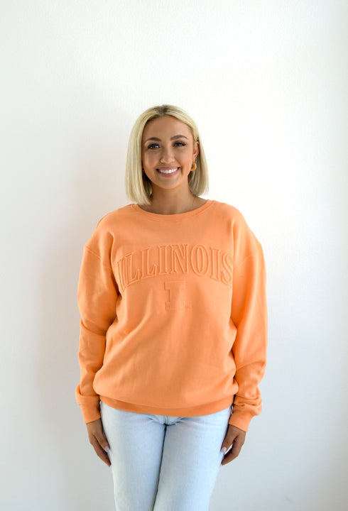 Illinois Easley Embossed Comfort Crew