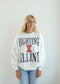 Illinois Wynn Star Sleeve OS Fleece Crew