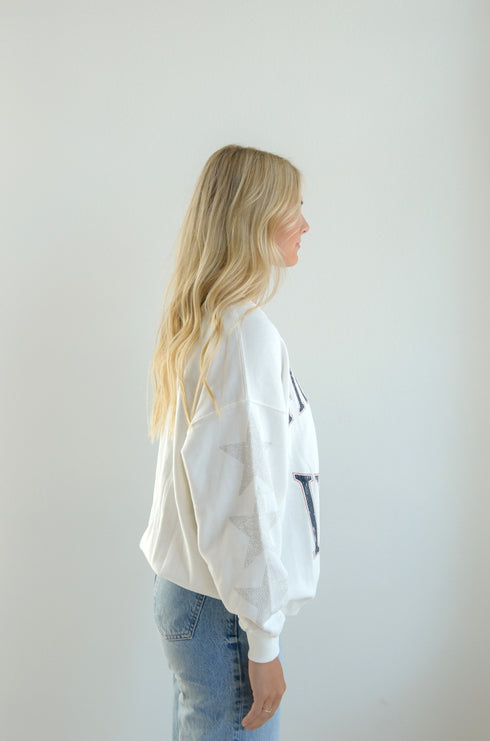 Illinois Wynn Star Sleeve OS Fleece Crew