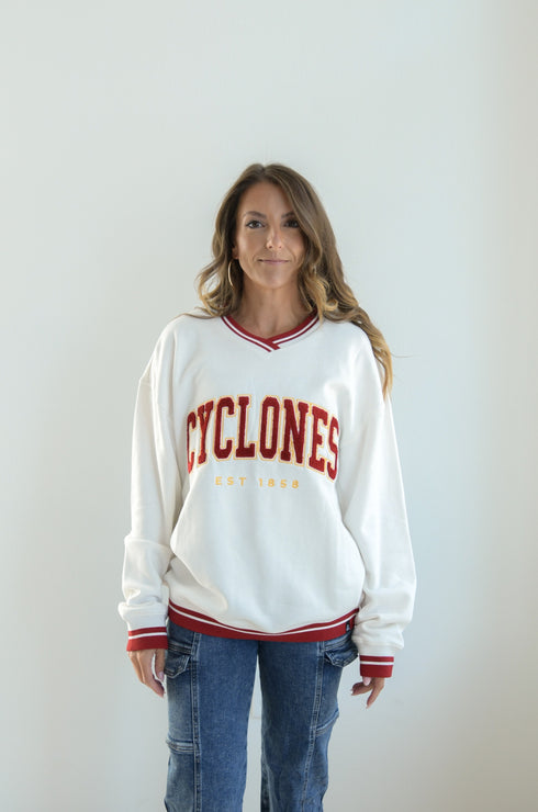 Iowa State Allen Chenille Varsity V-neck