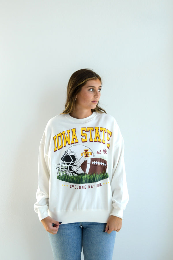 Iowa State Malone Multimedia OS Fleece Crew