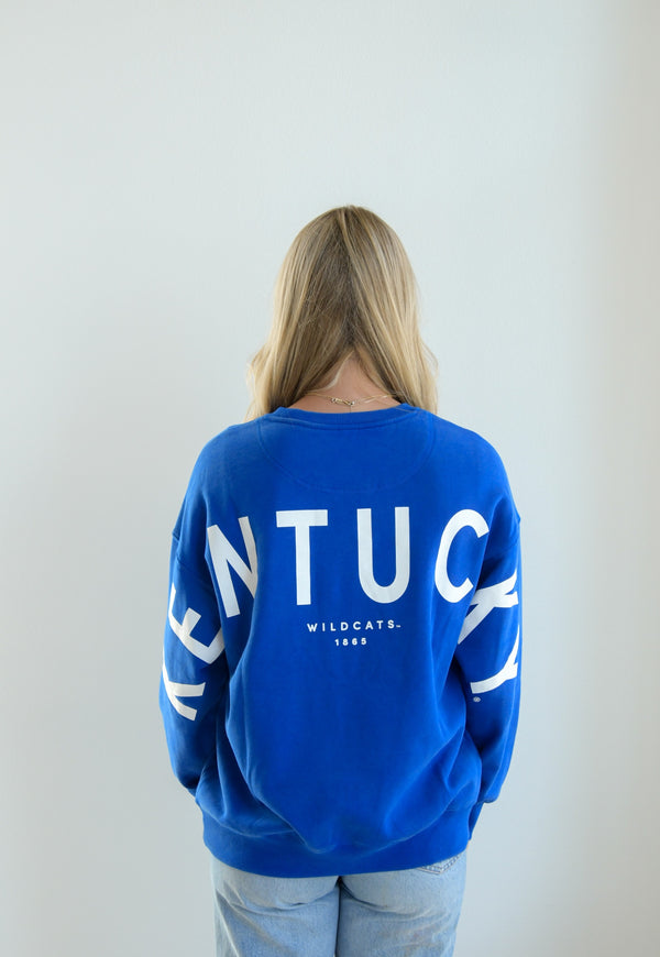 Kentucky Barkley Split Lantern Sleeve Crew