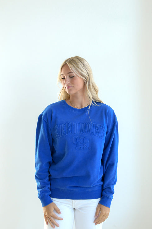 Kentucky Easley Embossed Comfort Crew