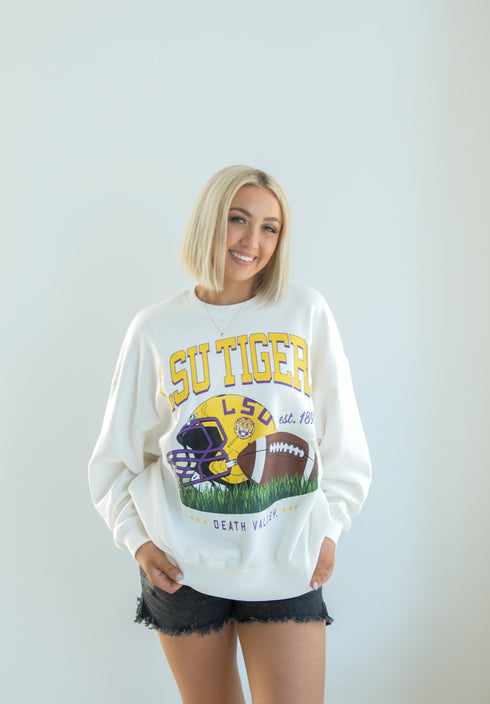 LSU Malone Multimedia OS Fleece Crew