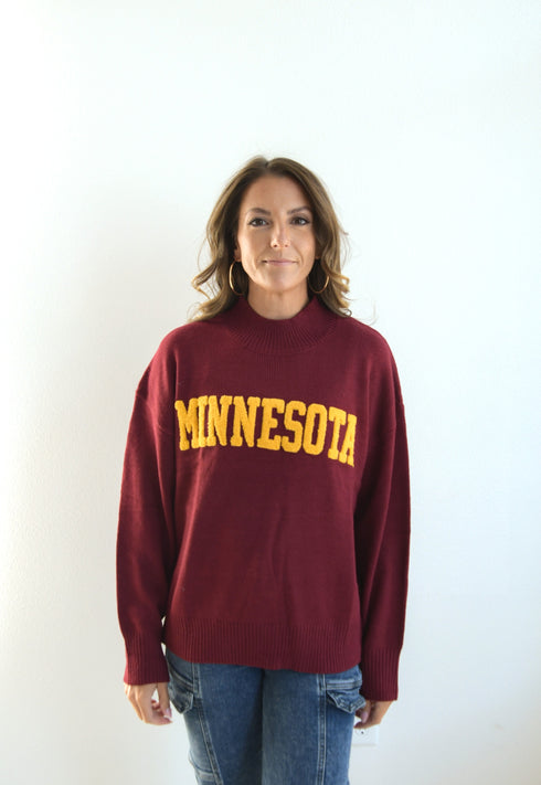 Minnesota Varsity Turtleneck Turtleneck Sweater