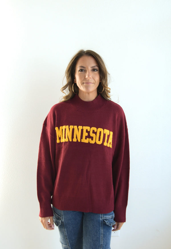Minnesota Varsity Turtleneck Sweater