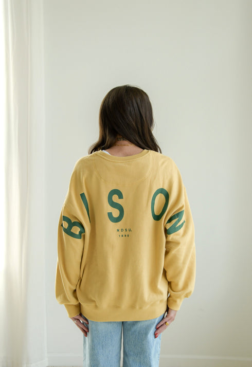 NDSU Barkley Split Sleeve Lantern Sleeve Crew
