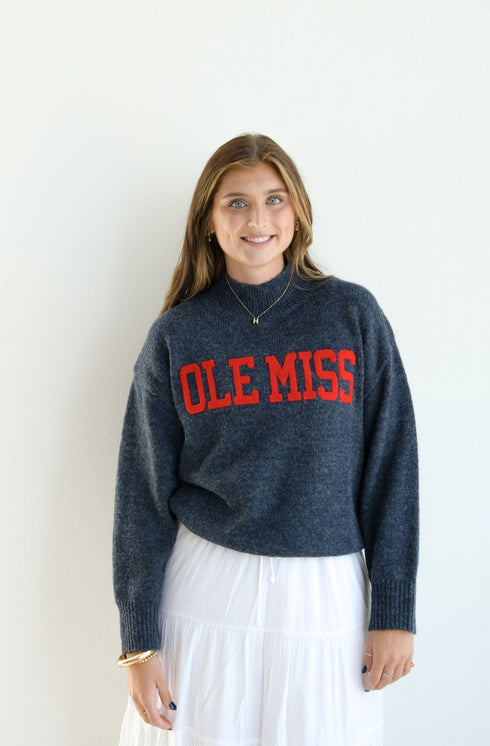 Ole Miss Varsity Turtleneck Turtleneck Sweater