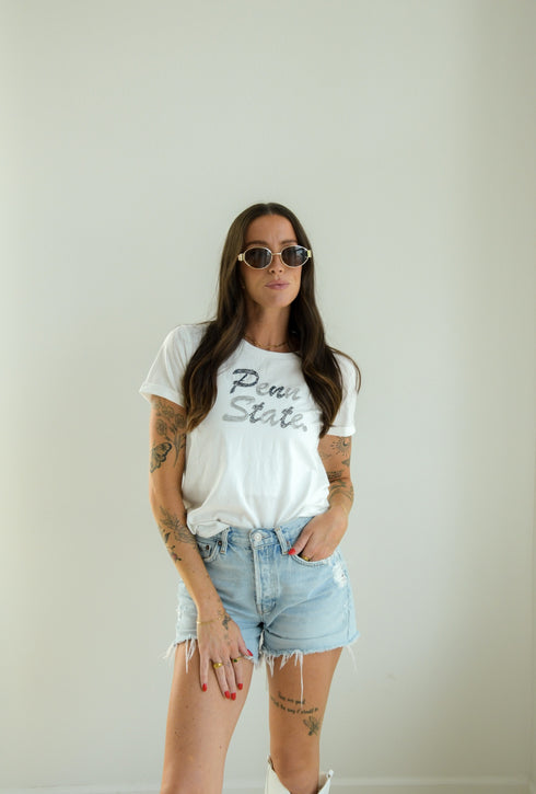 Penn State Brodny Beaded Cuffed Tee