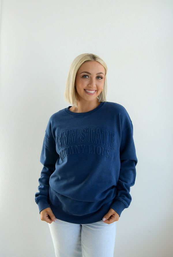 Penn State Easley Embossed Comfort Crew