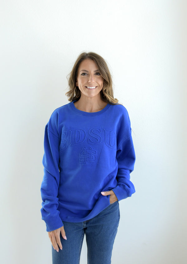SD State Easley Embossed Comfort Crew