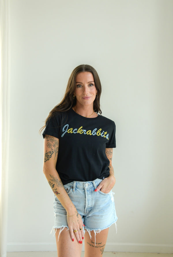 SD State Brodny Beaded Cuffed Tee