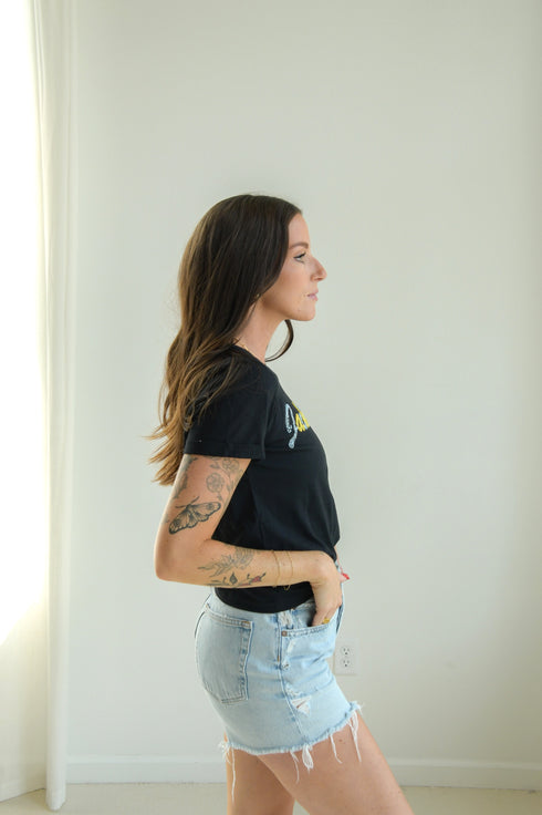SD State Brodny Beaded Cuffed Tee