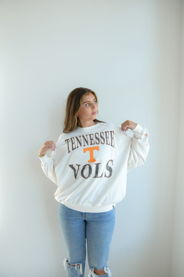 Tennessee Wynn Star Sleeve OS Fleece Crew