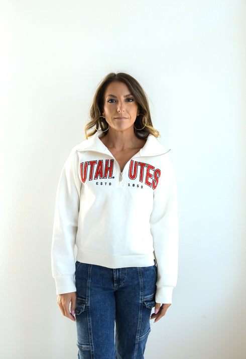 Utah Sears Split Lux Quarter Zip