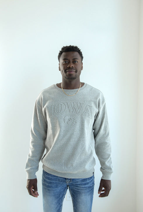 Iowa Easley Embossed Comfort Crew