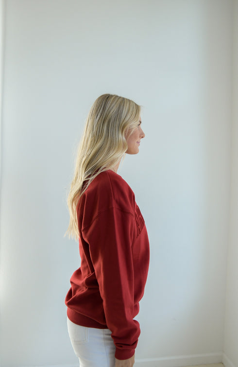 Arkansas Easley Embossed Comfort Crew