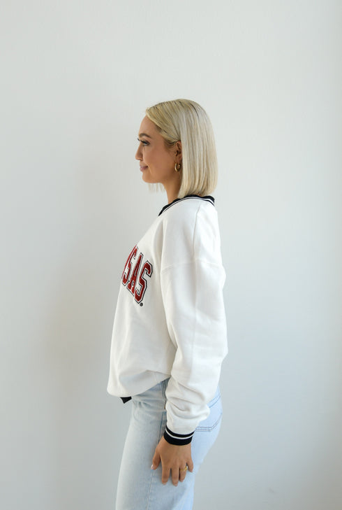 Arkansas Allen Chenille Varsity V-neck