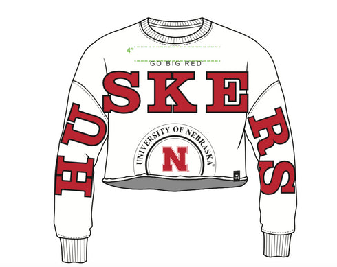 Nebraska Phipps Split Cropped Longsleeve