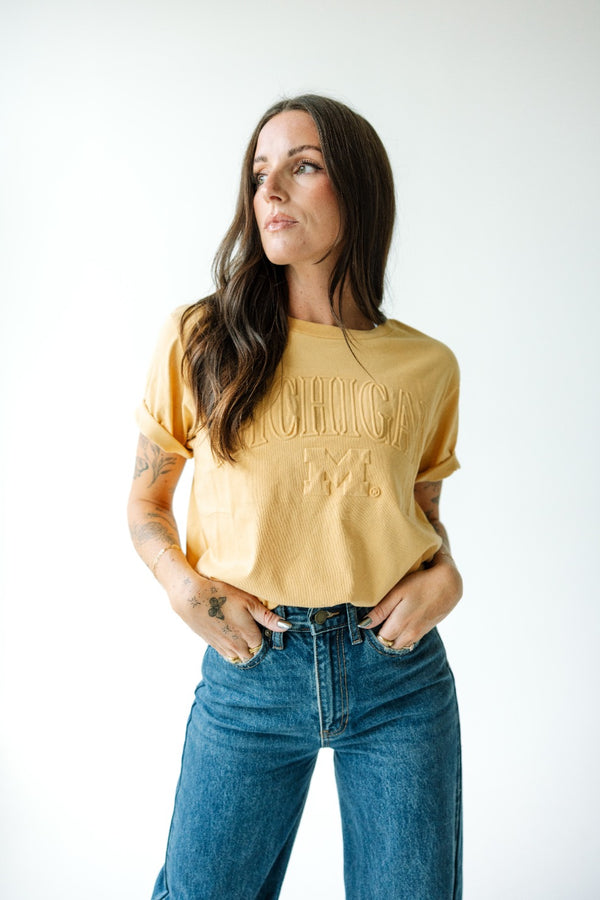 Michigan Easley Embossed Comfort Tee