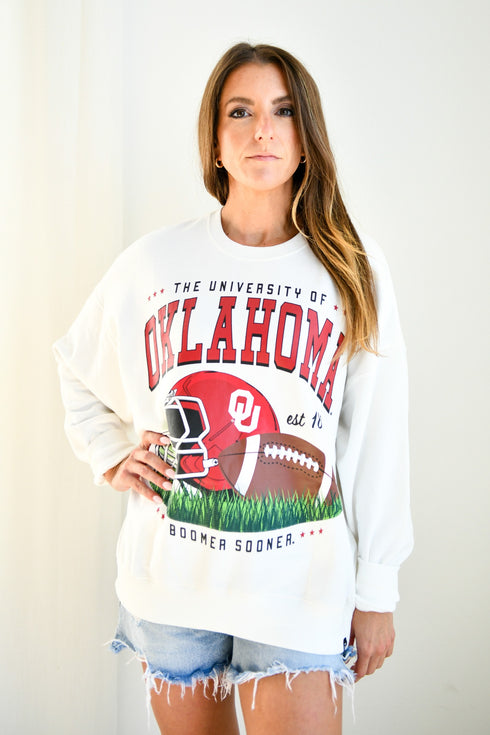 Oklahoma Malone Multimedia OS Fleece Crew