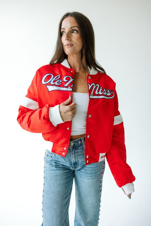 Ole Miss Miles Swipe Varsity Jacket