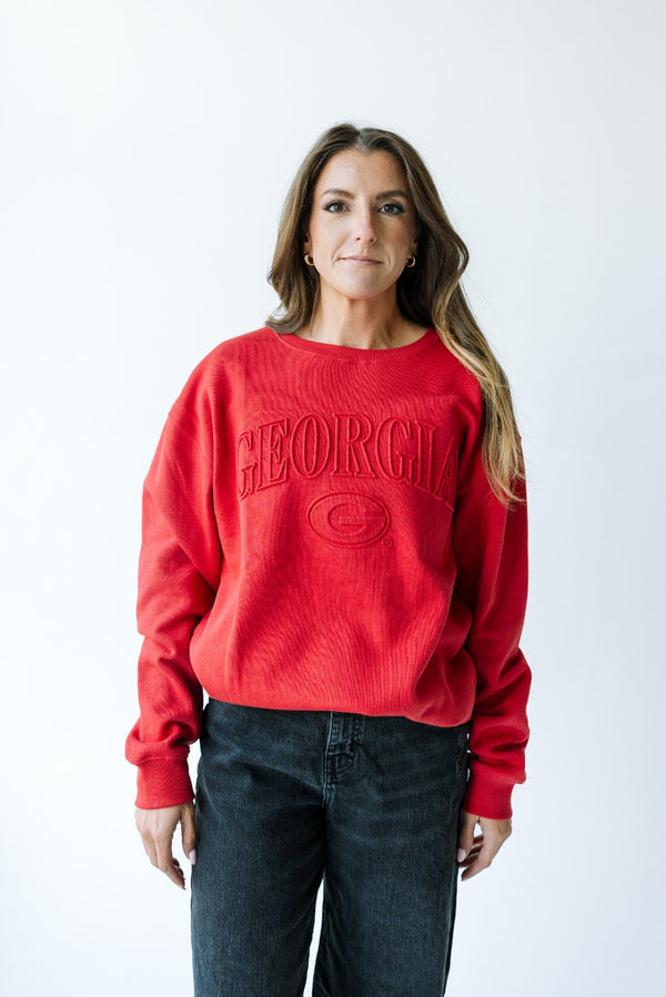 Georgia Easley Embossed Comfort Crew