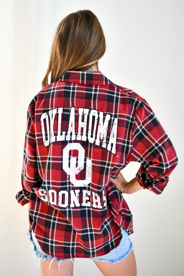 Oklahoma Meyer Varsity OS Plaid