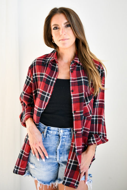 Oklahoma Meyer Varsity OS Plaid