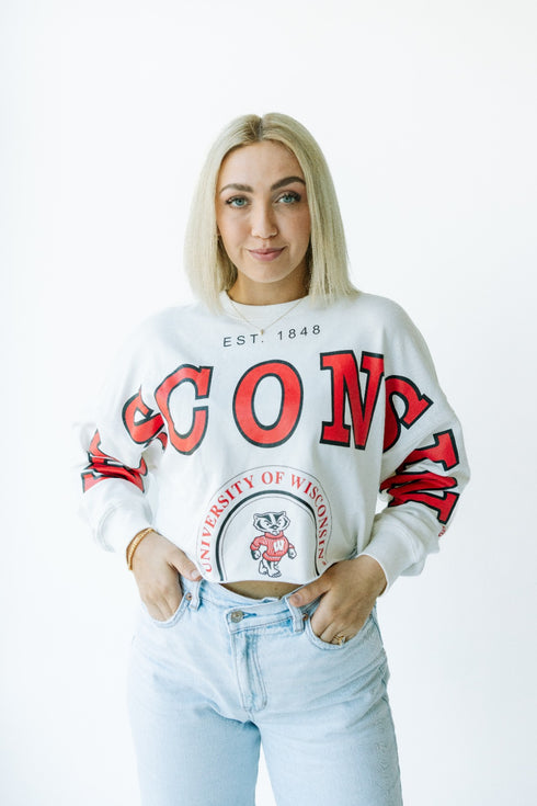 Wisconsin Phipps Split Cropped Longsleeve