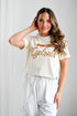 Iowa State Lasso Luxe Heavyweight Crop Tee
